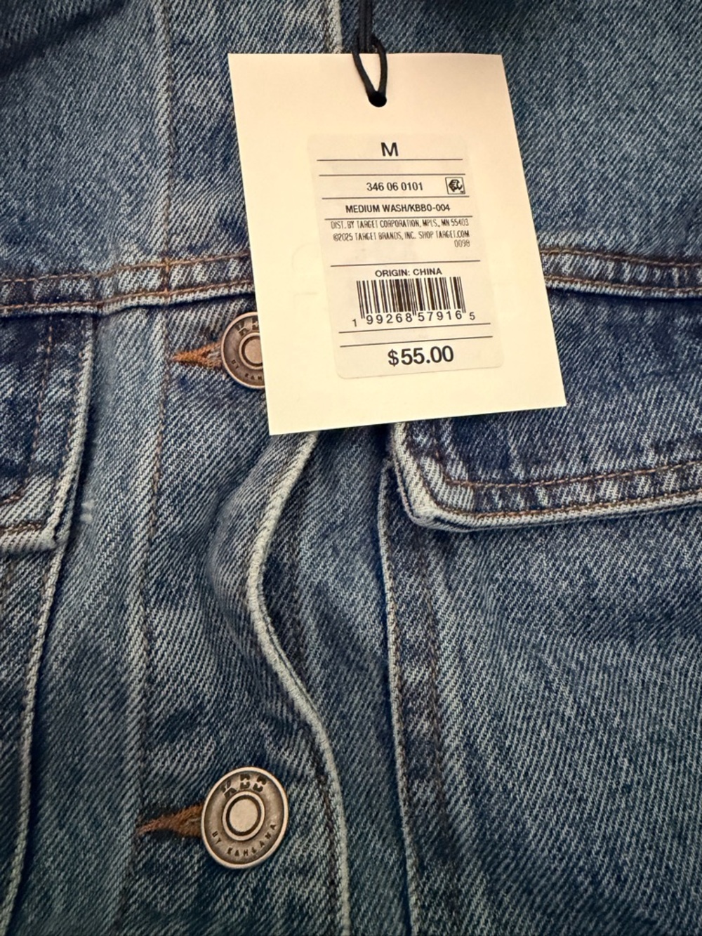 Women's Light Blue Denim Jacket with Hood - Picture 2 of 6